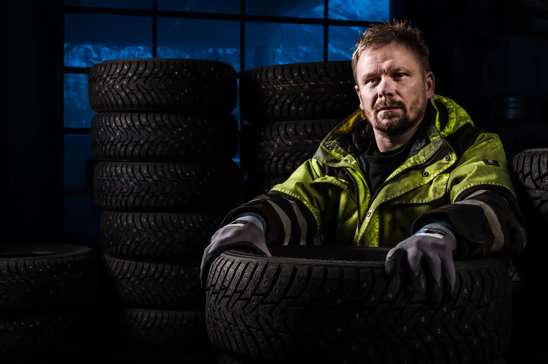 Montagehandskar sömlösa med noppar för bättre grepp - Bild 2