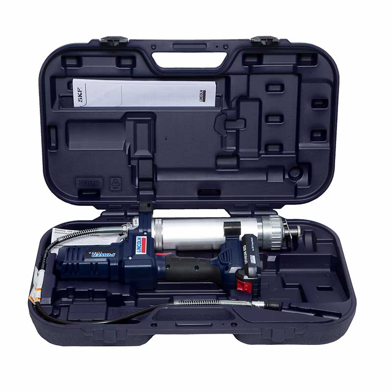 batteridriven fettspruta 12V väska