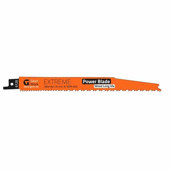 Tigerblade Extreme Wood 200 x 19 x 1,25 mm , 6/10 TPI 5 Stycken