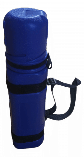 Safetube 305 mm blå med bärrem