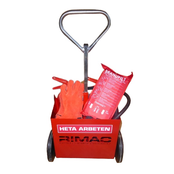 Heta arbeten kärra kompl. 2 x 6kg 55A 233B C + filt & handskar - Bild 2
