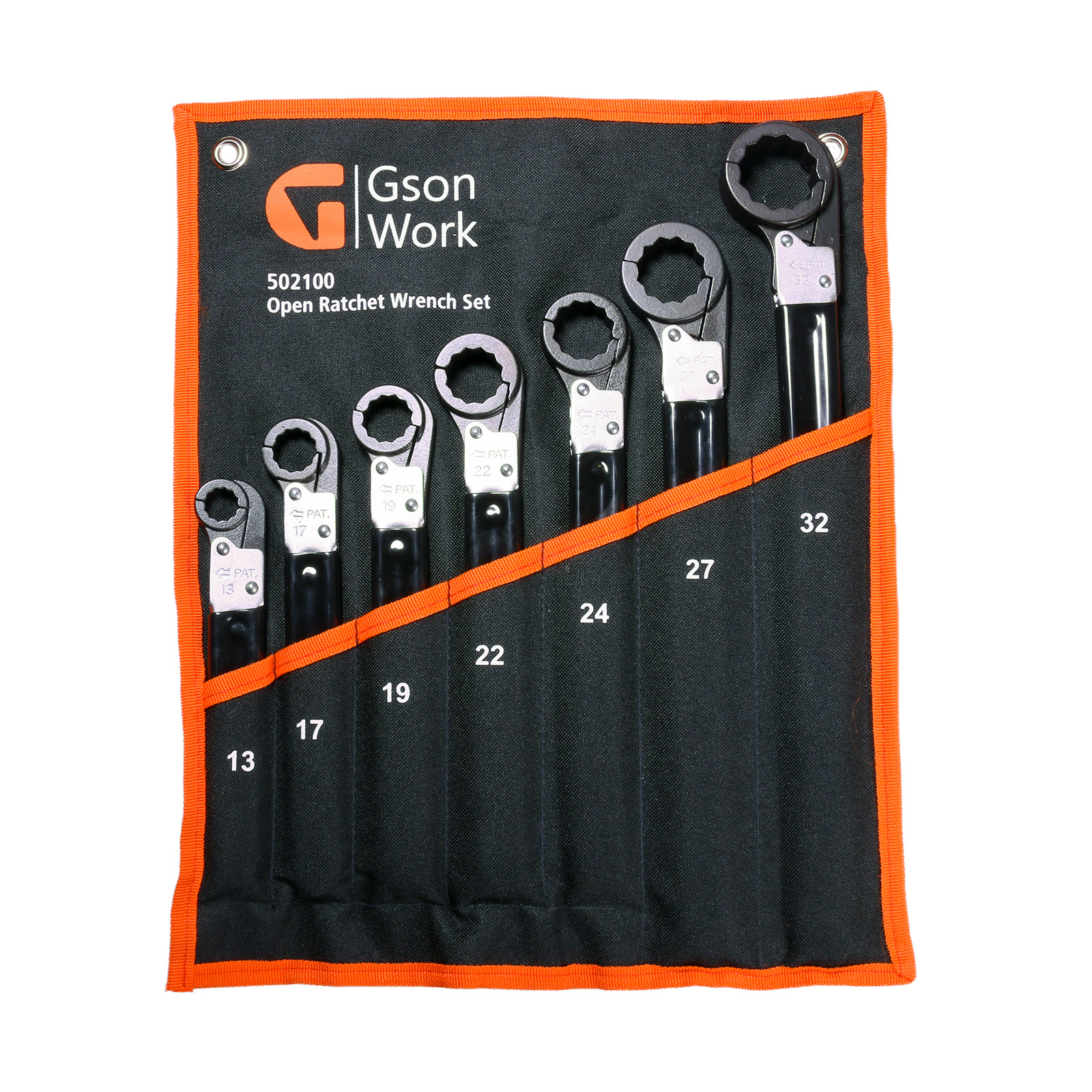 Open Ratchet Wrench Set 13171922242732 mm GSON