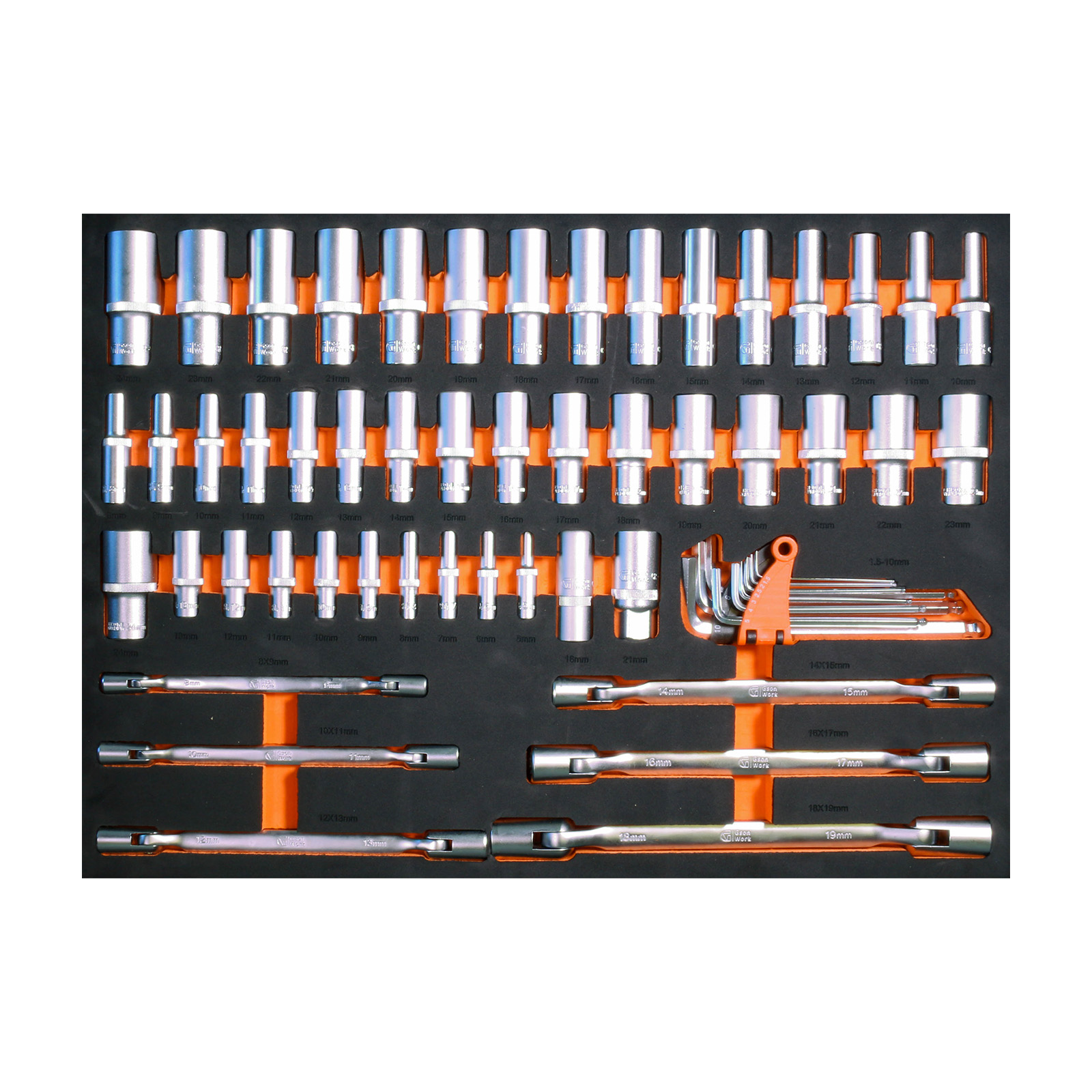 Roller Cabinet Tool Set 194 delar GSON - Bild 5
